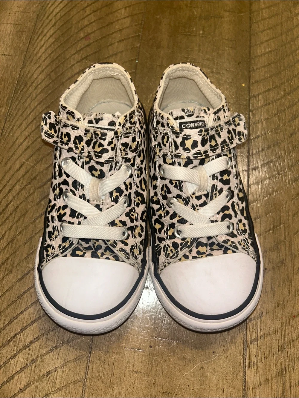 Converse Kids Leopard-Print Sneakers Size 9 Toddler